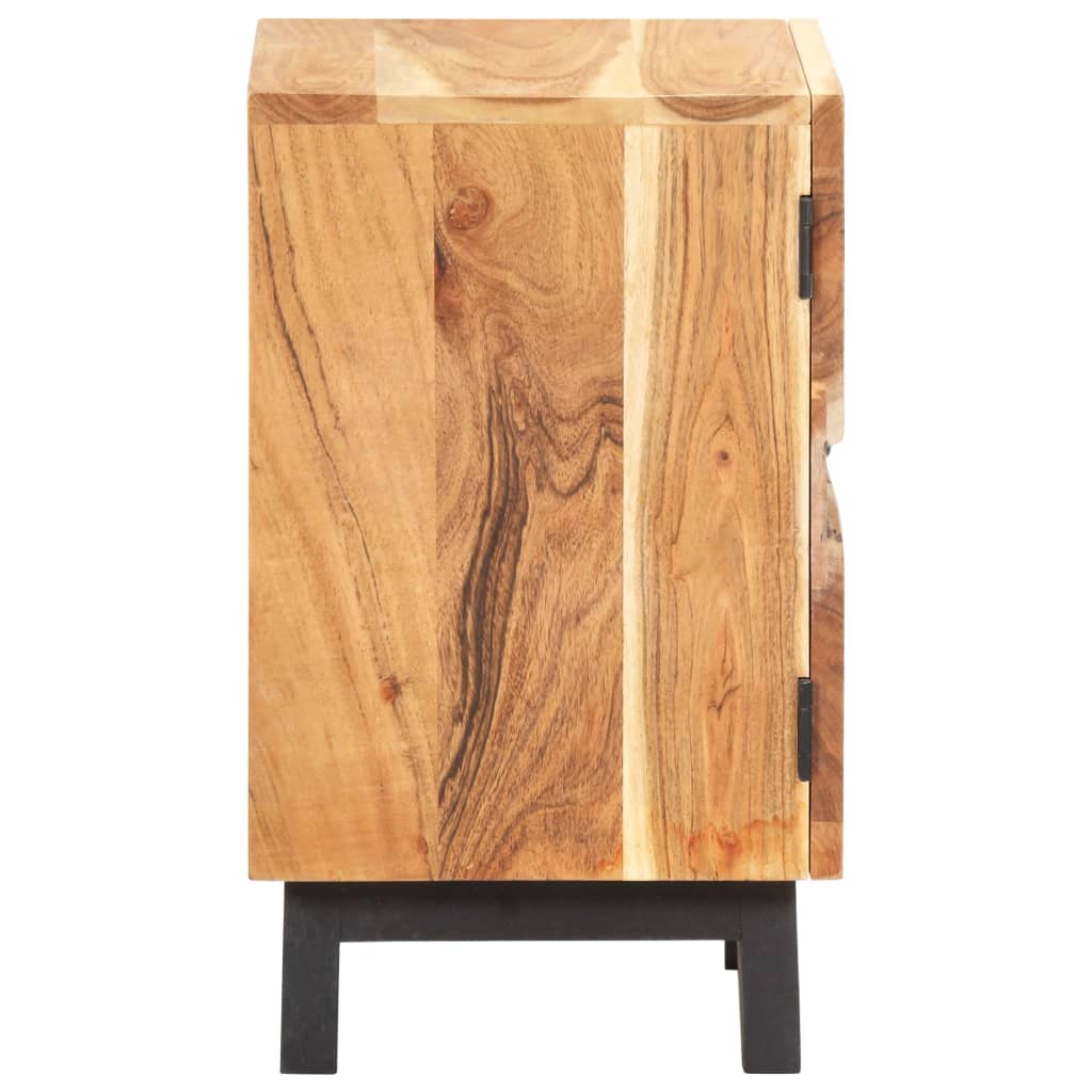 vidaXL Noptieră, 40 x 30 x 51 cm, lemn masiv de acacia