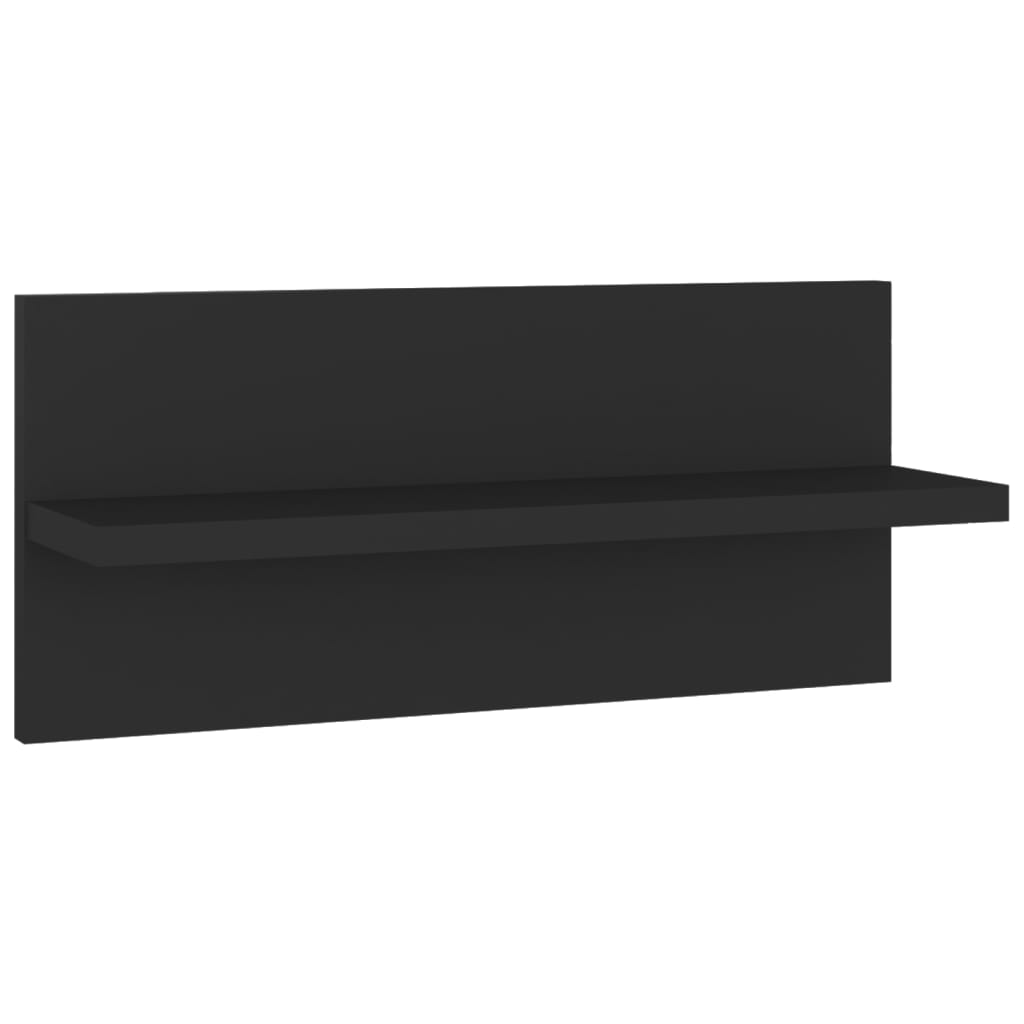 vidaXL Rafturi de perete, 4 buc., negru, 40x11,5x18 cm, PAL