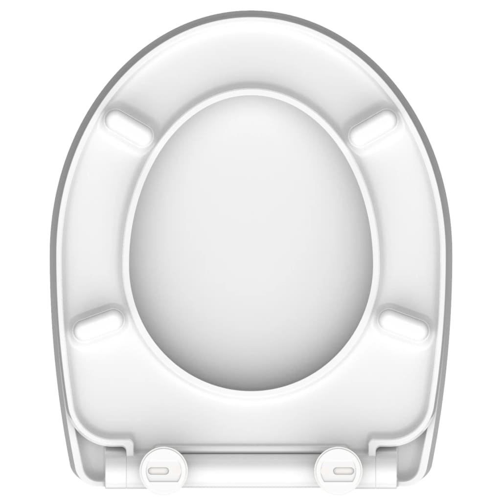 SCHÜTTE Capac WC eliberare rapidă/silențios "ROUND DIPS" extralucios