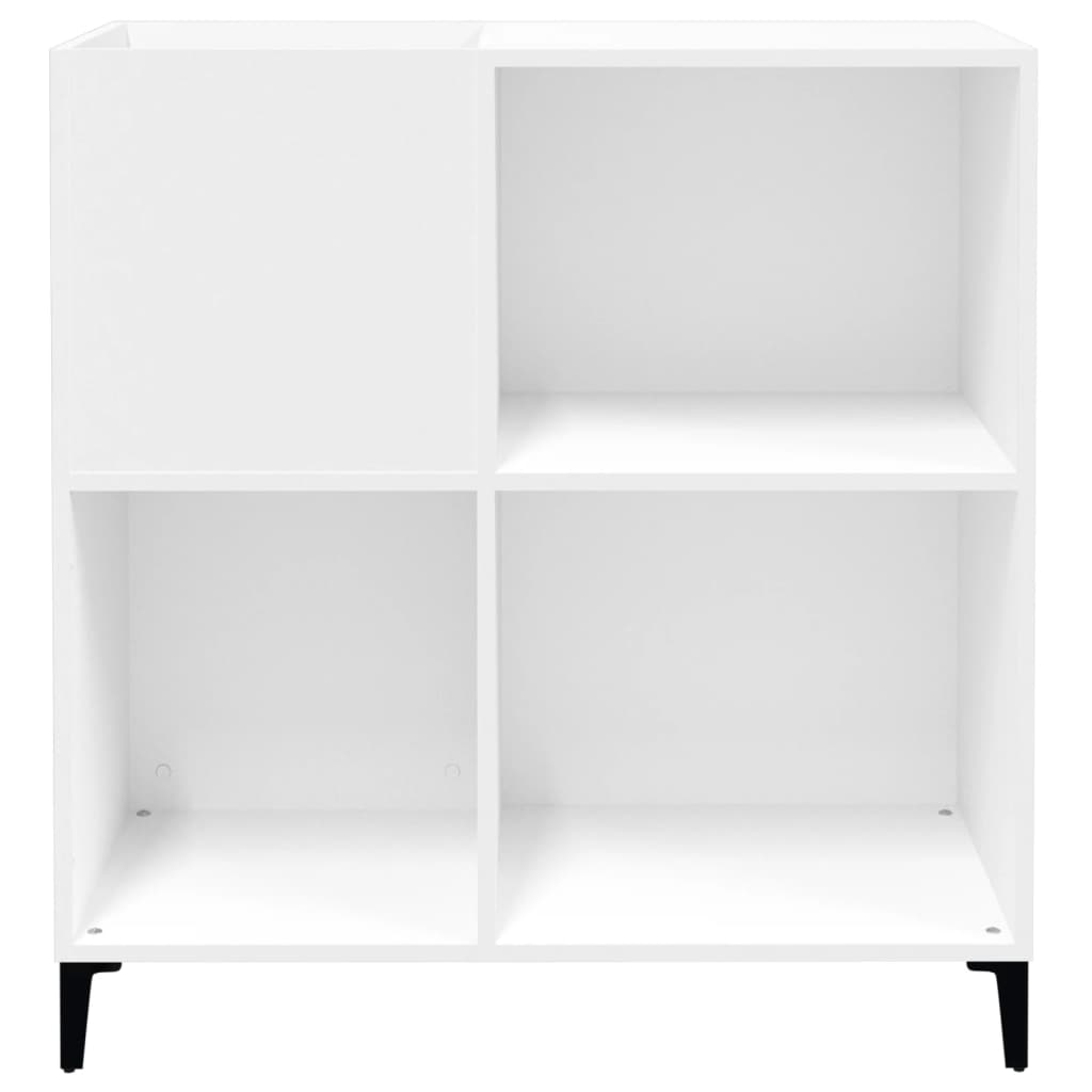 vidaXL Comodă de discuri, alb, 84,5x38x89 cm, lemn compozit
