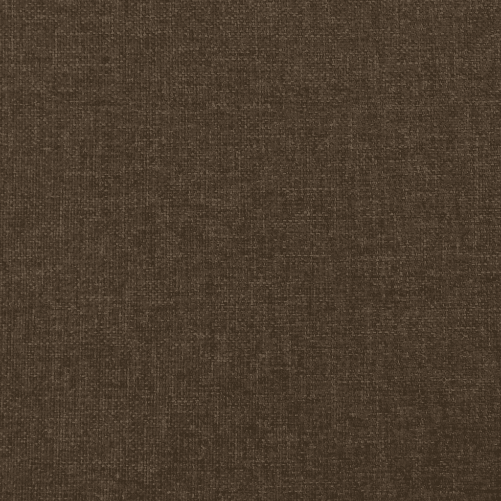 vidaXL Pat continental cu saltea, maro închis, 140x200 cm, textil