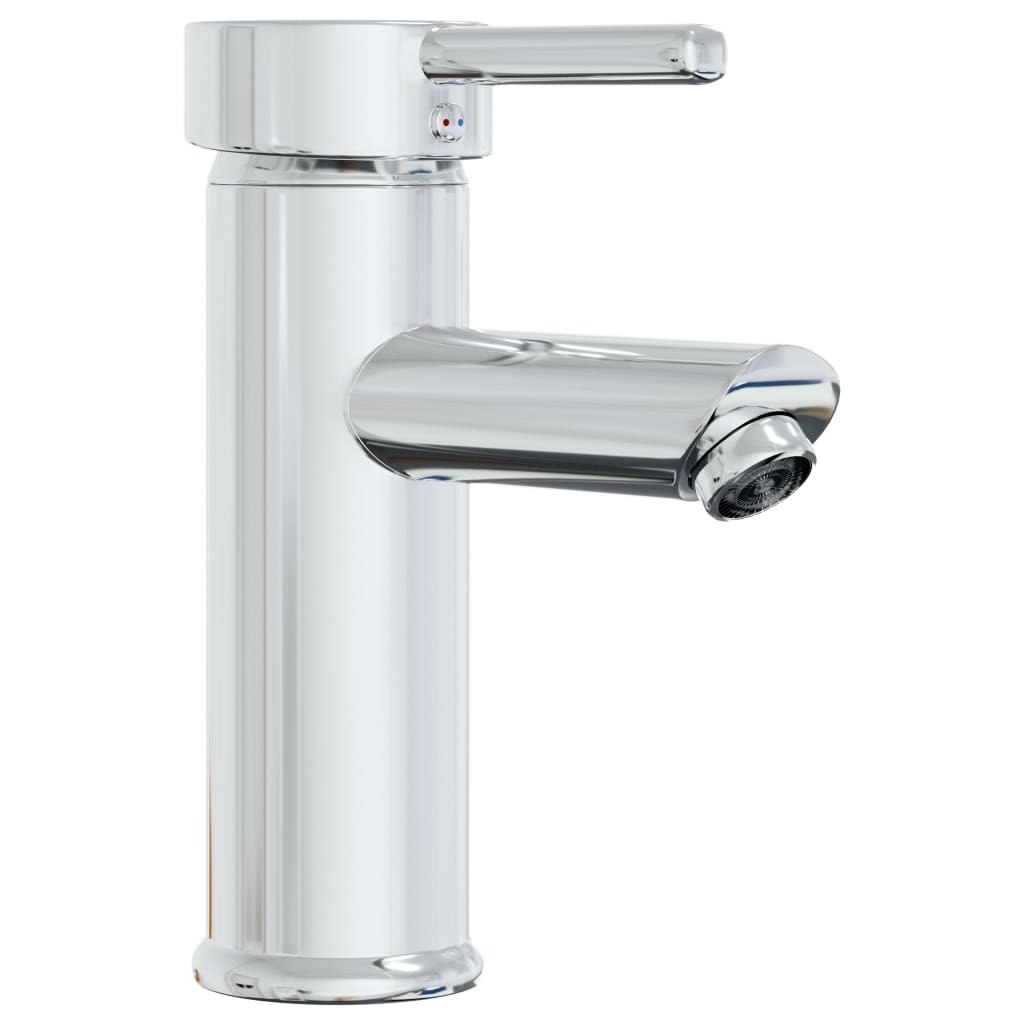vidaXL Chiuvetă încorporată cu robinet, alb, 81x39x18 cm, ceramică