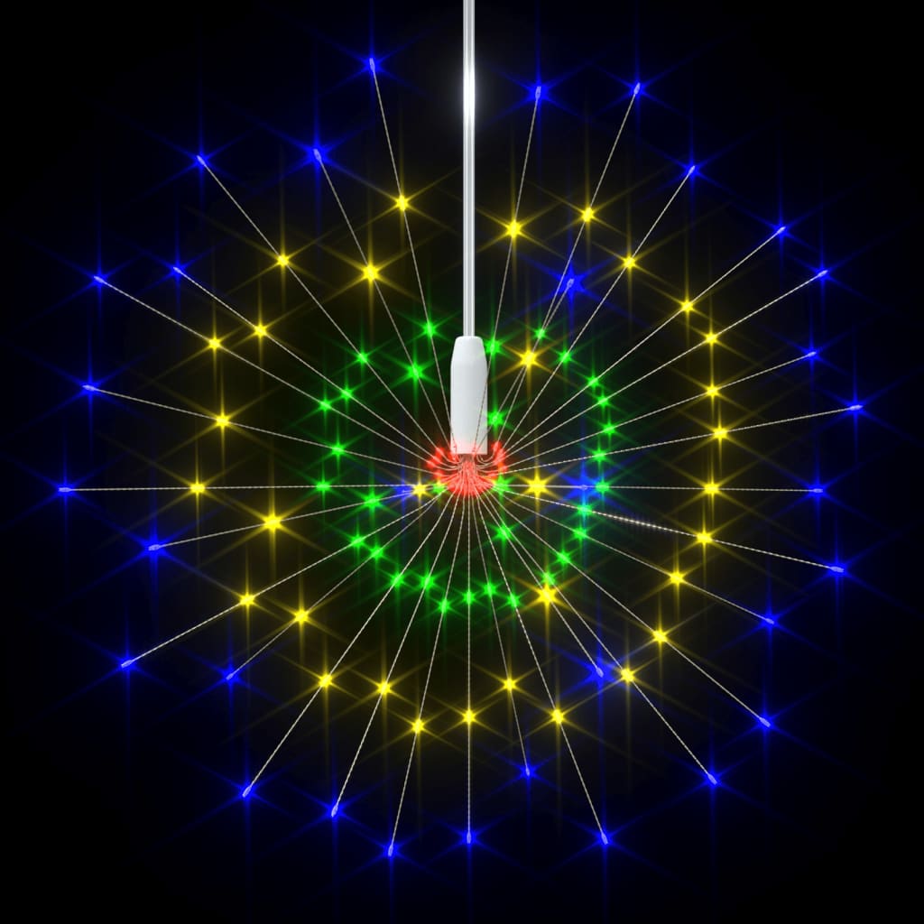 vidaXL Lămpi cu artificii de Crăciun, 4 buc., 560 LED, colorat, 20 cm