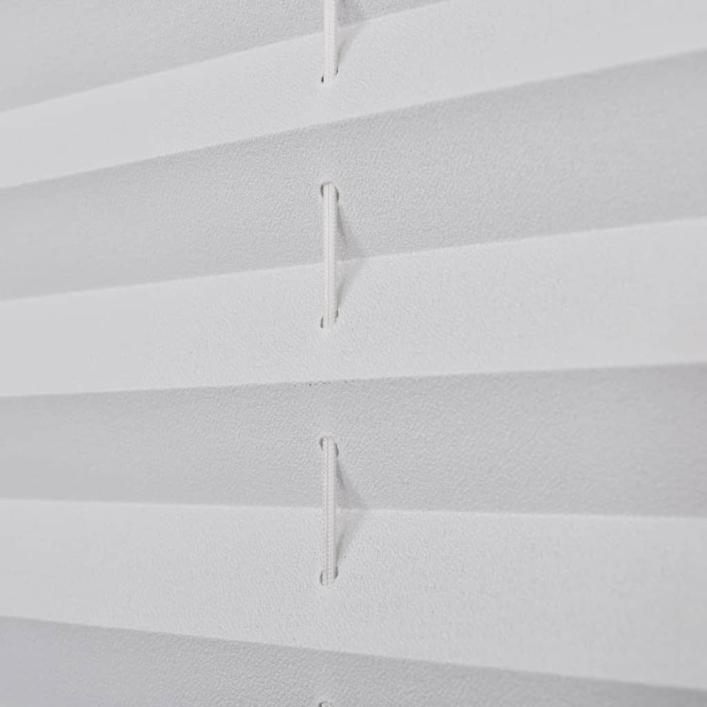 Jaluzea plisse, alb, 110x200 cm, pliuri