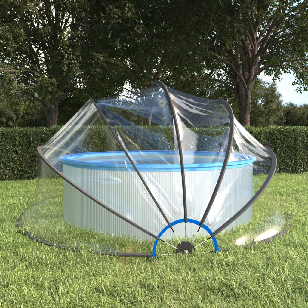 vidaXL Cupolă pentru piscină, 500 x 250 cm