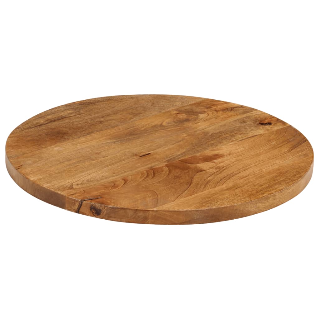 vidaXL Blat de masă rotund, Ø 40x2,5 cm, lemn masiv de mango brut