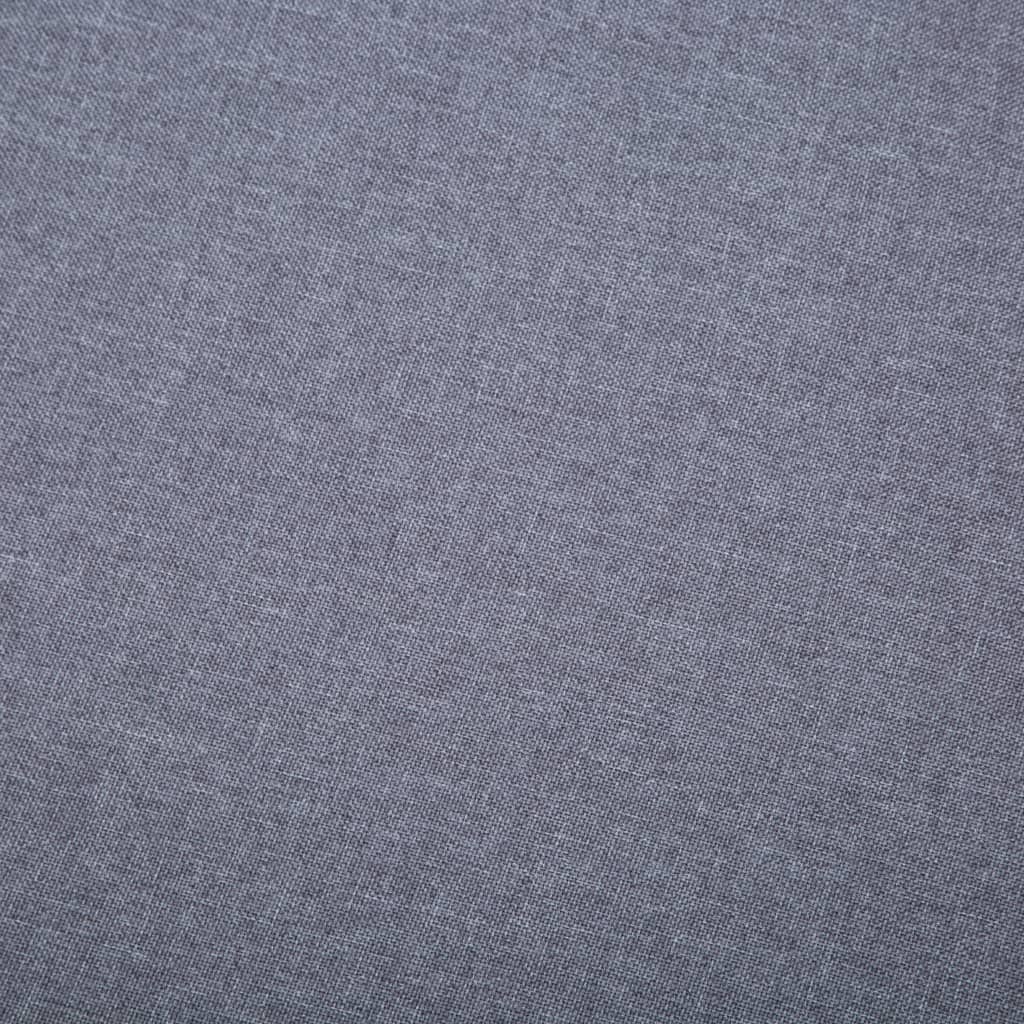vidaXL Canapea în formă de L gri deschis 186x136x79cm tapițerie pânză