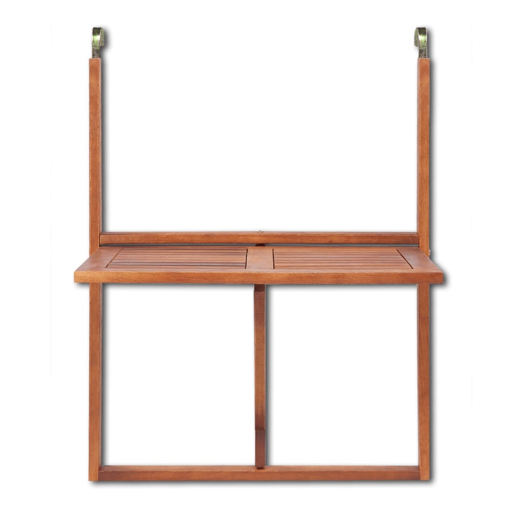 vidaXL Masă de balcon suspendată, 60 x 42 x 82 cm, lemn masiv de acacia