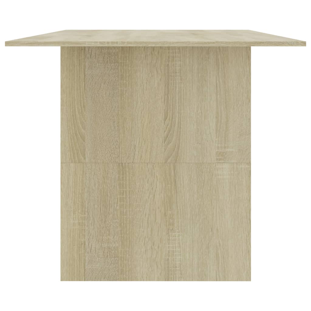 vidaXL Masă de bucătărie, stejar Sonoma, 180 x 90 x 76 cm, PAL