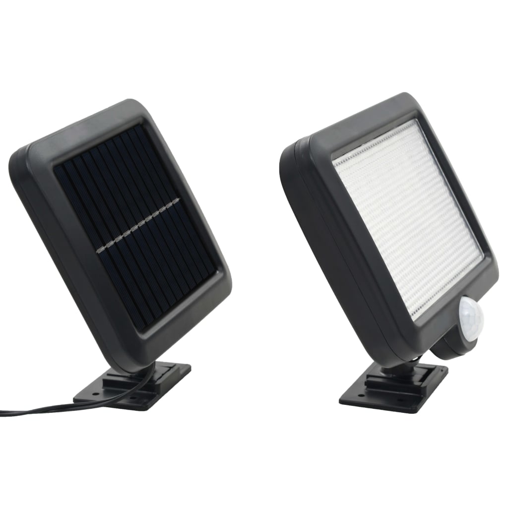 vidaXL Lampă solară cu senzor de mișcare, lumini LED, alb