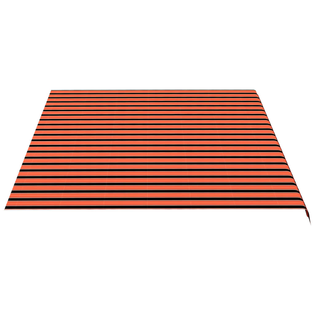 vidaXL Pânză de rezervă copertină, portocaliu și maro, 5x3,5 m