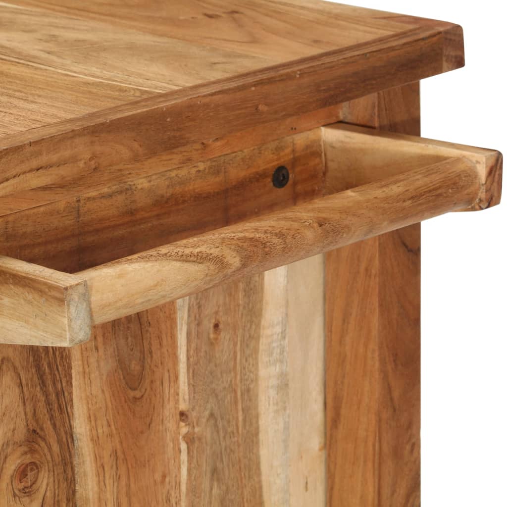 vidaXL Cărucior de bucătărie, 80 x 45 x 91 cm, lemn masiv de acacia