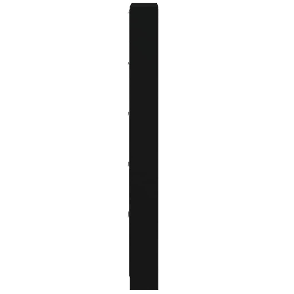 vidaXL Pantofar, negru, 59x17x169 cm, lemn compozit