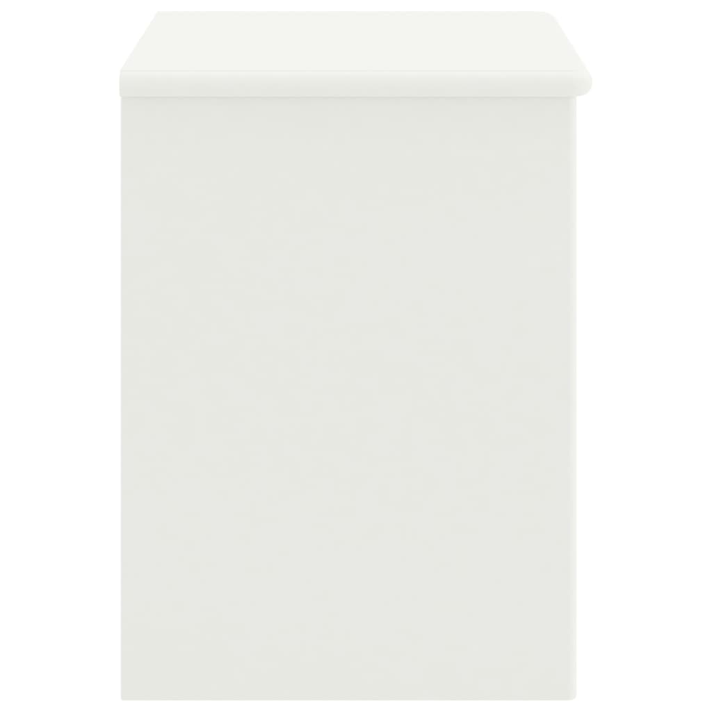 vidaXL Noptieră, alb, 35 x 30 x 40 cm, lemn masiv de pin