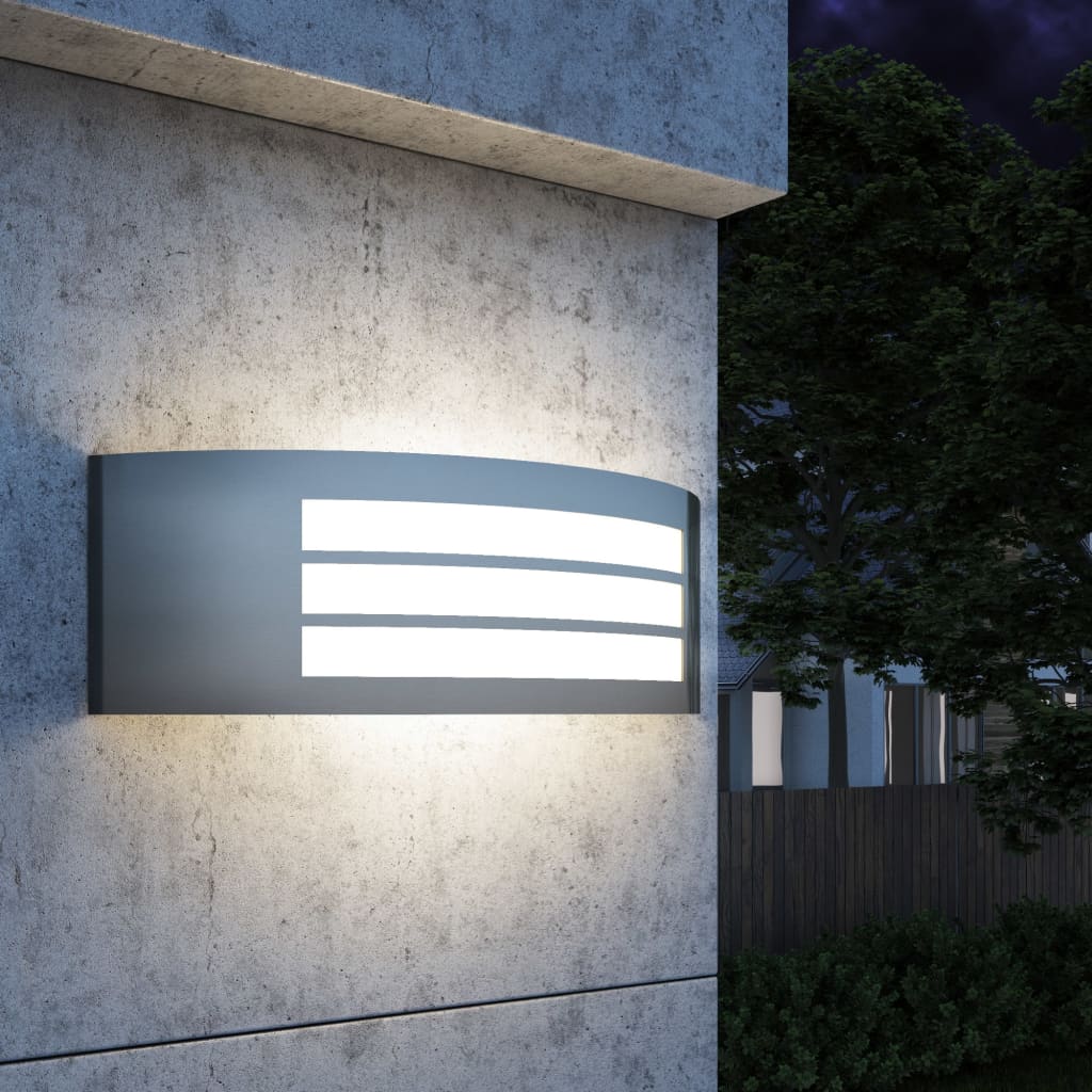 vidaXL Corp de iluminat de exterior de perete, oțel inoxidabil