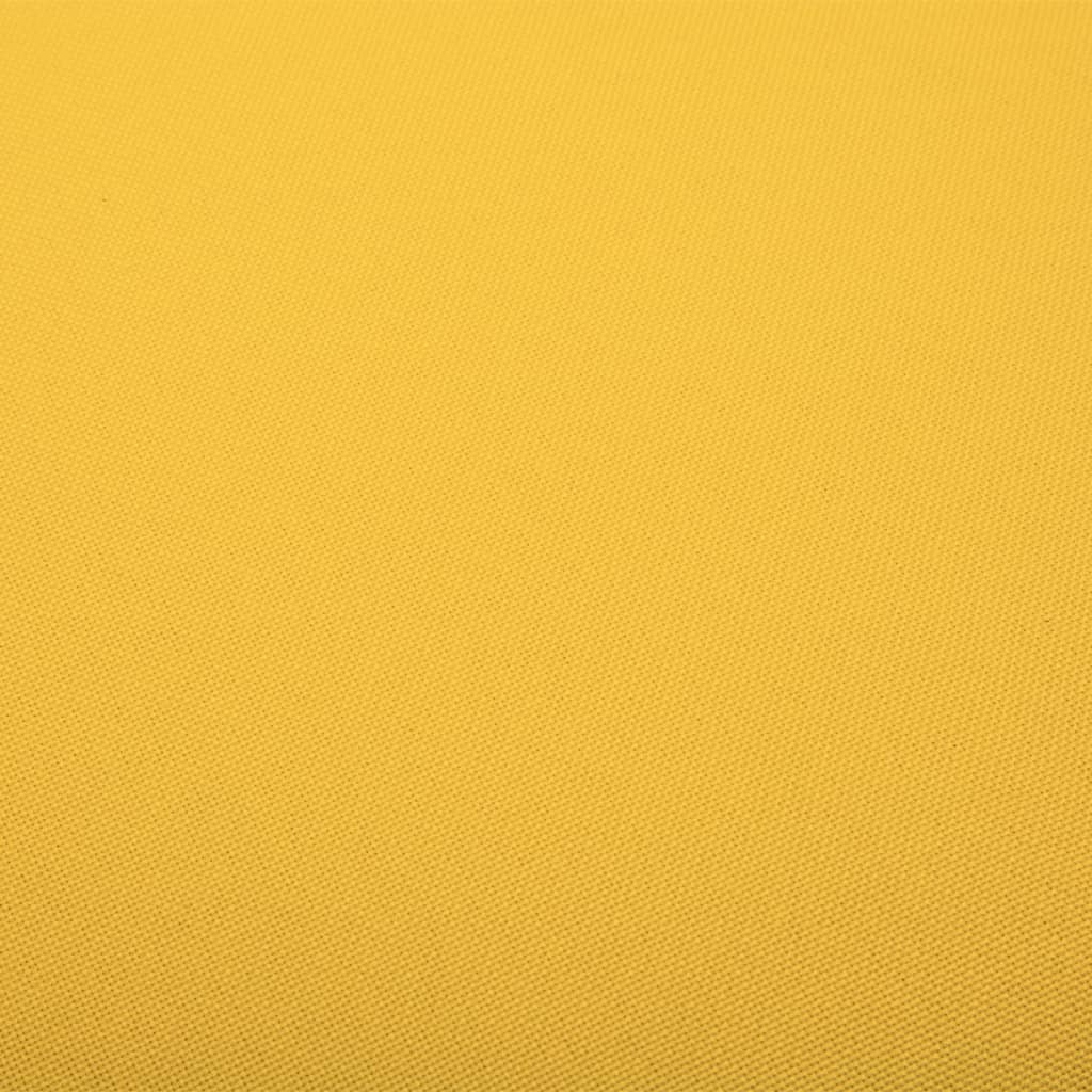 vidaXL Scaune de masă pivotante, 6 buc., galben, textil