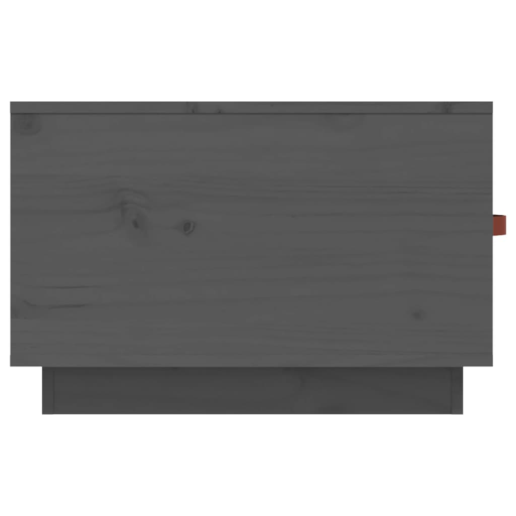 vidaXL Măsuță de cafea, gri, 60x50x35 cm, lemn masiv de pin