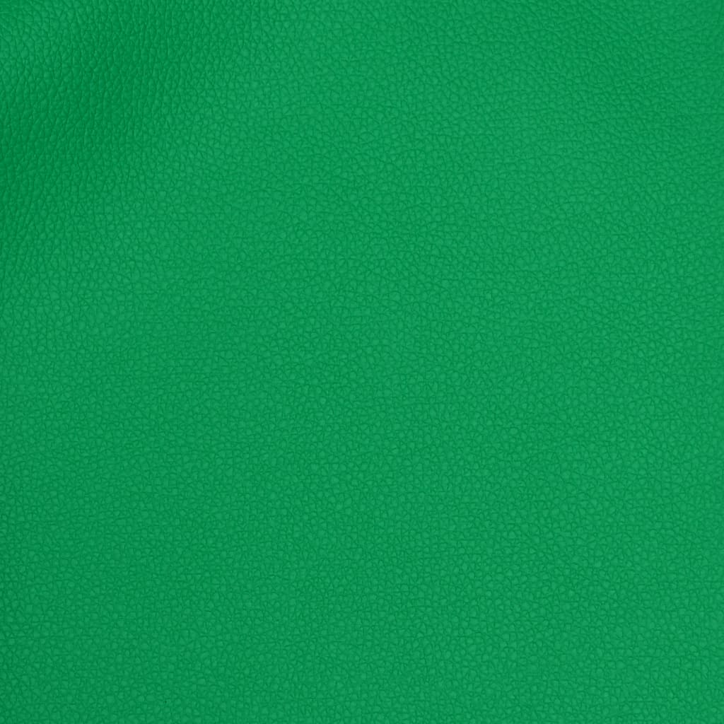 vidaXL Scaun de gaming de masaj, negru și verde, piele ecologică