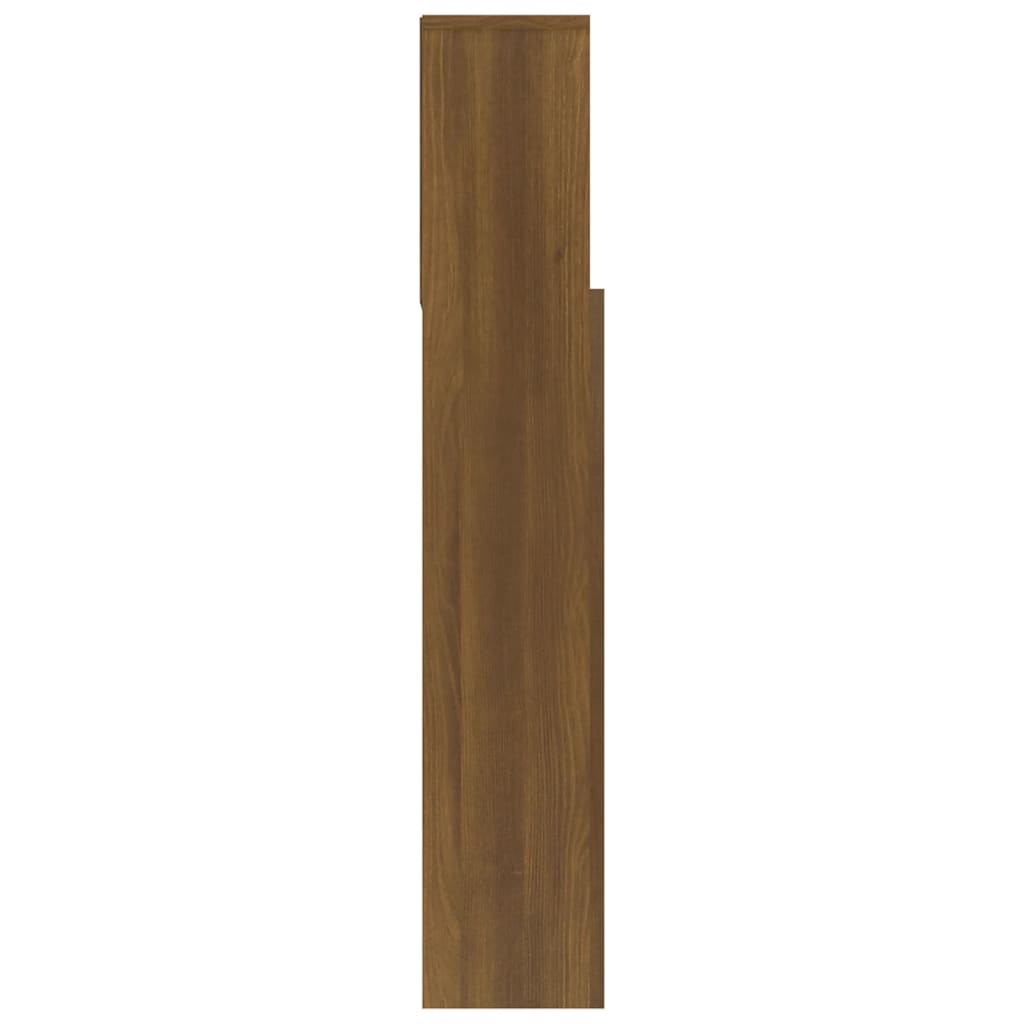 vidaXL Tăblie de pat cu dulap, stejar maro, 120x19x103,5 cm