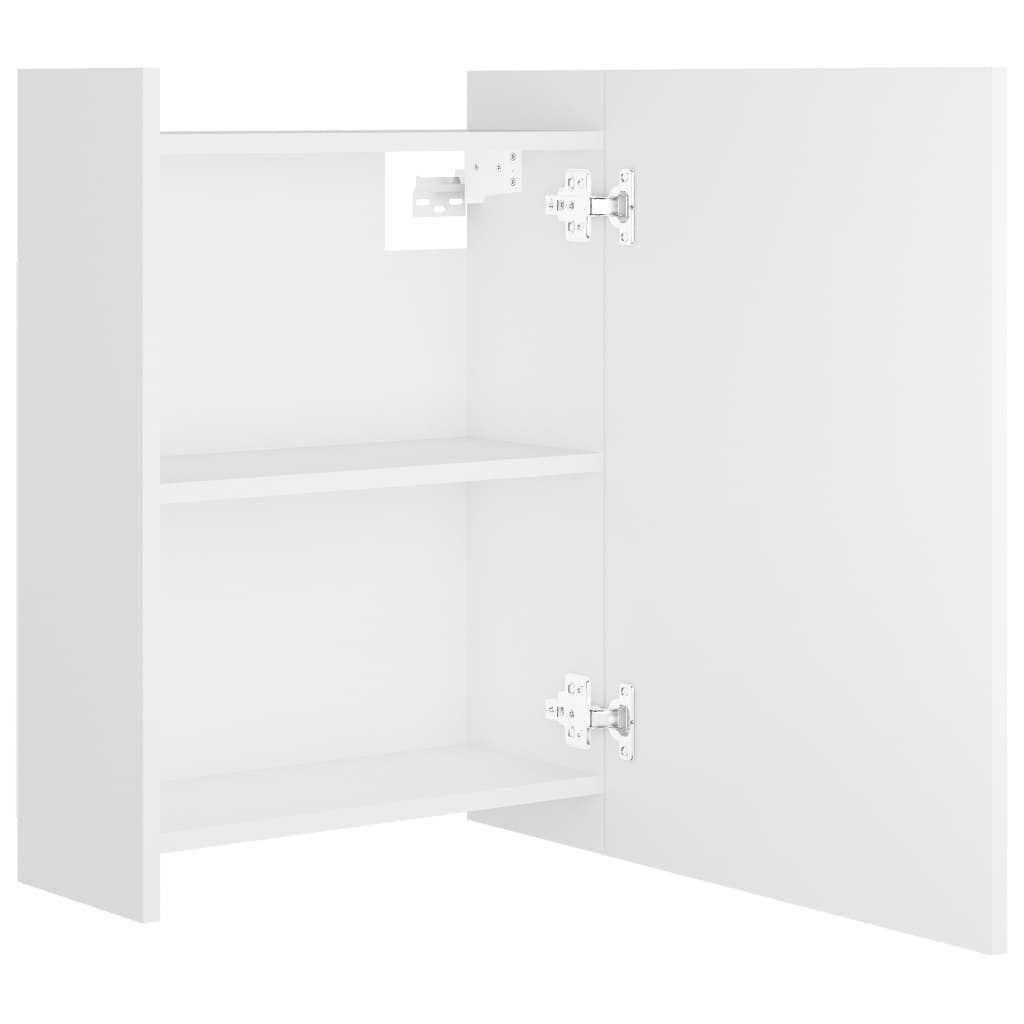 vidaXL Dulap de baie cu oglindă, alb, 62,5 x 20,5 x 64 cm, PAL