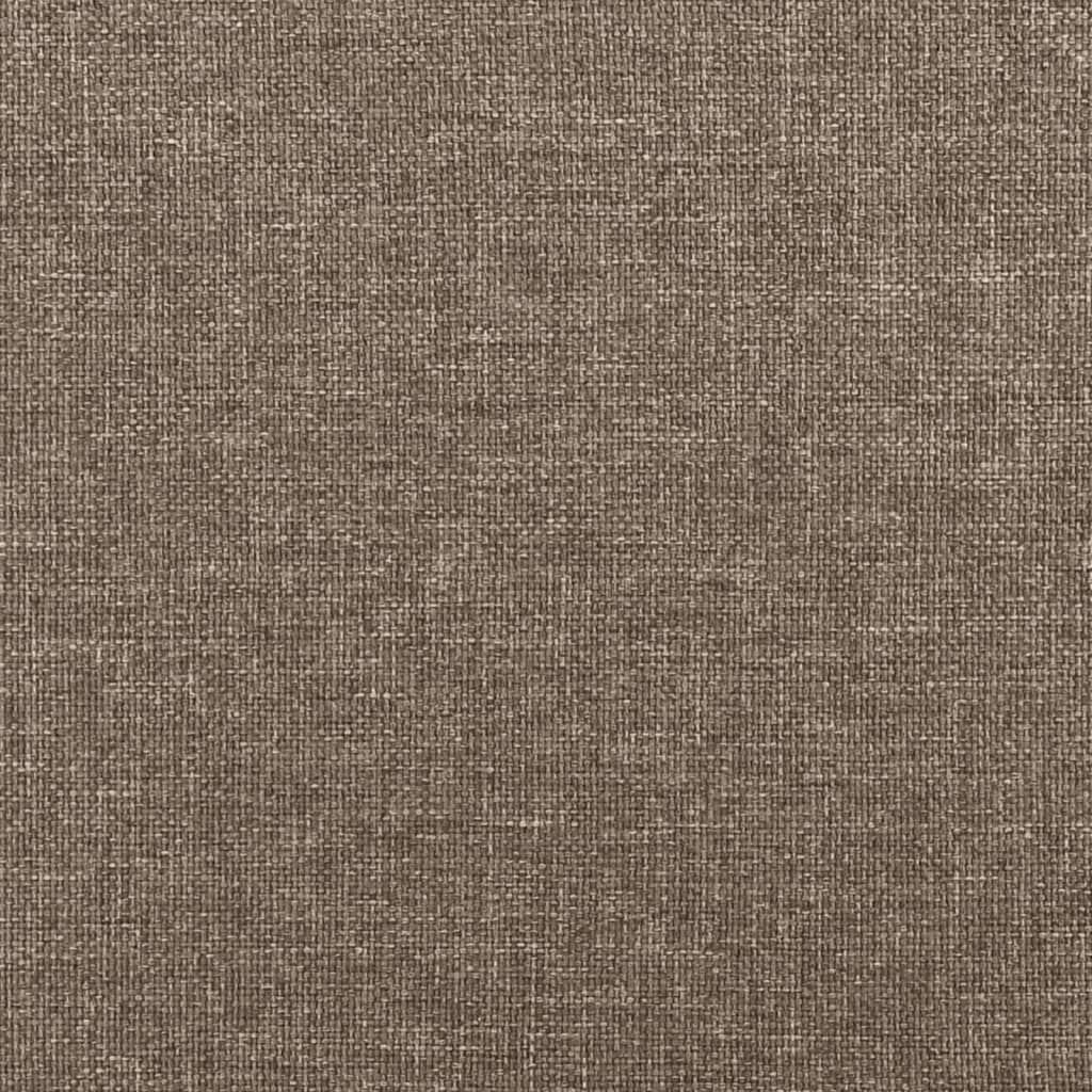 vidaXL Saltea de pat cu arcuri, gri taupe, 100x200x20 cm, textil