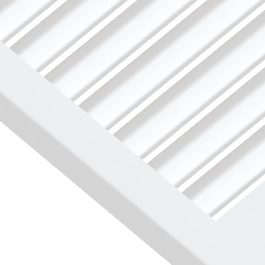 vidaXL Uși dulap design lambriu 4 buc. alb 61,5x39,4 cm lemn masiv pin