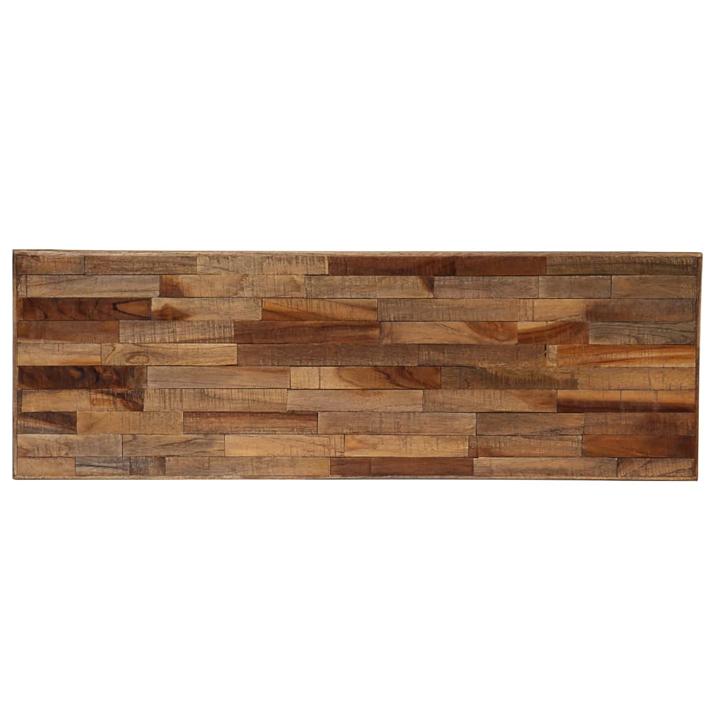 vidaXL Masă consolă, lemn masiv de tec reciclat, 90 x 30 x 76 cm