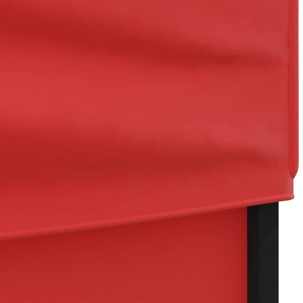 vidaXL Cort pliabil pentru petrecere, pereți laterali, roșu, 2x2 m