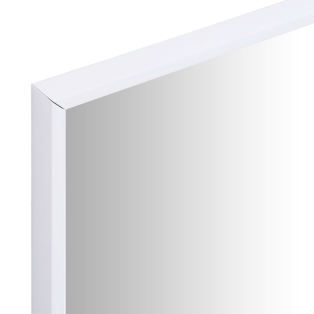 vidaXL Oglindă, alb, 60x40 cm