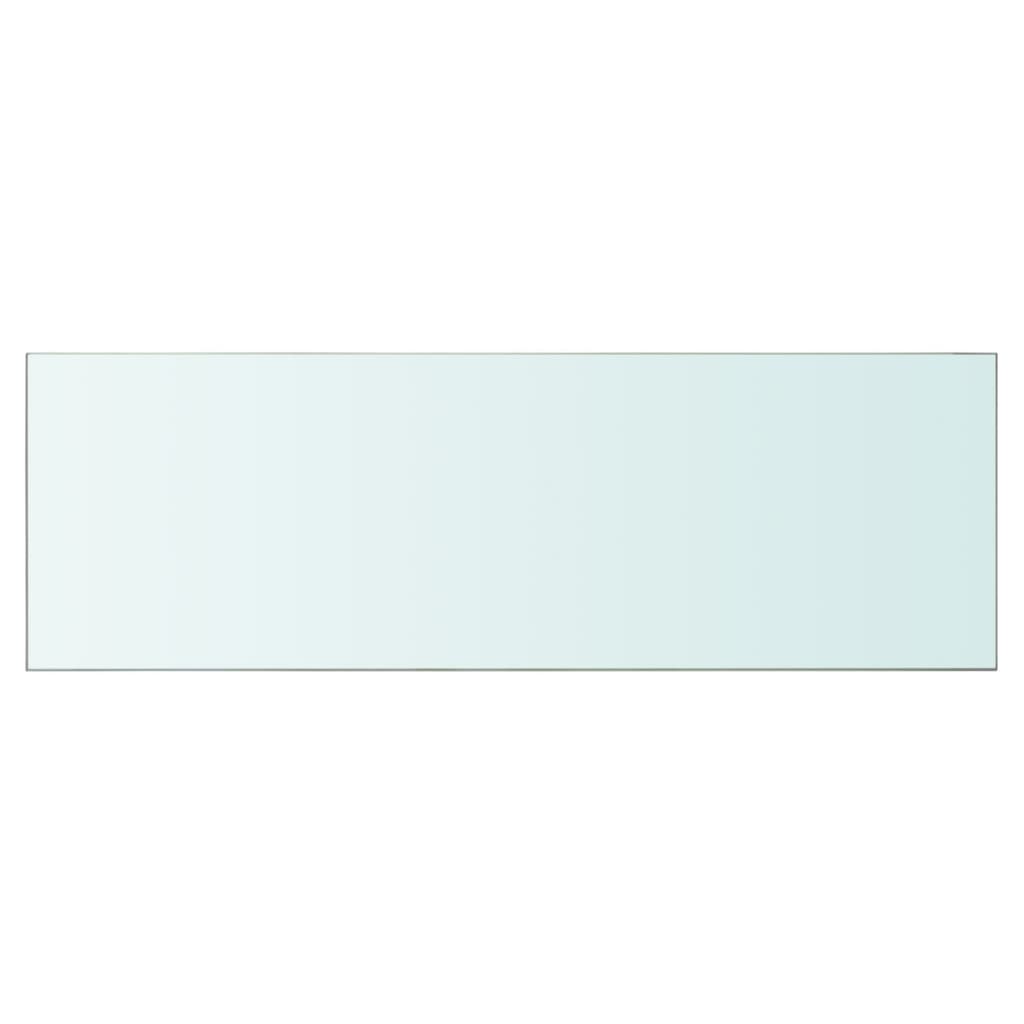 vidaXL Rafturi, 2 buc., 90 x 30 cm, panouri sticlă transparentă