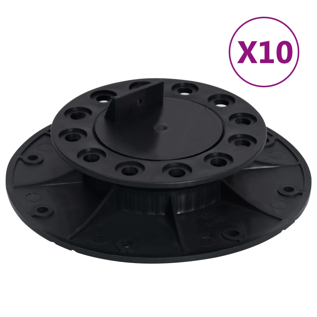 vidaXL Picioare pentru podea reglabile, 10 buc., 25-40 mm