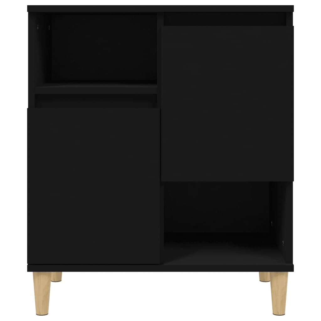 vidaXL Servante, 2 buc, negru, 60x35x70 cm, lemn prelucrat
