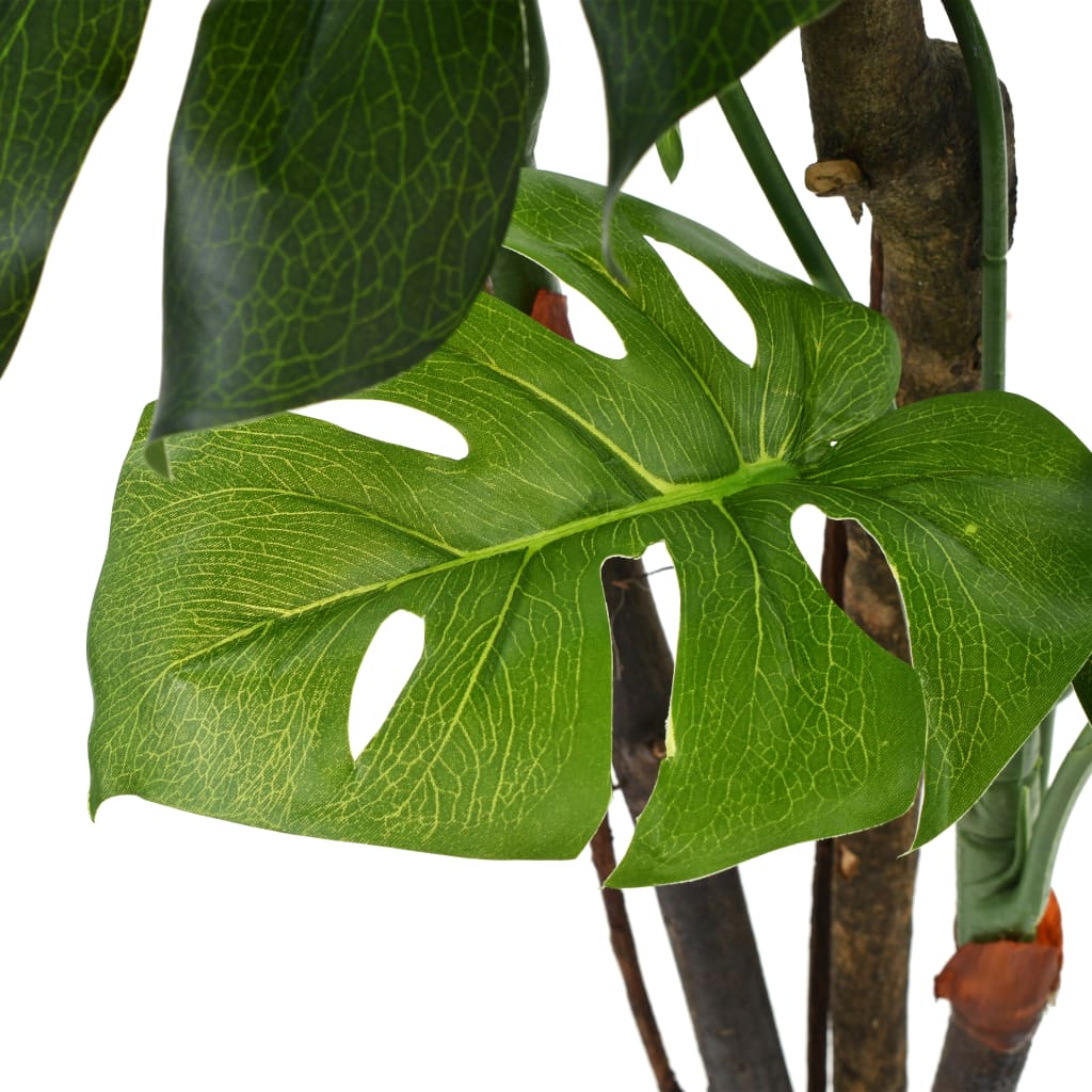 vidaXL Plantă artificială Monstera cu ghiveci, 130 cm, verde