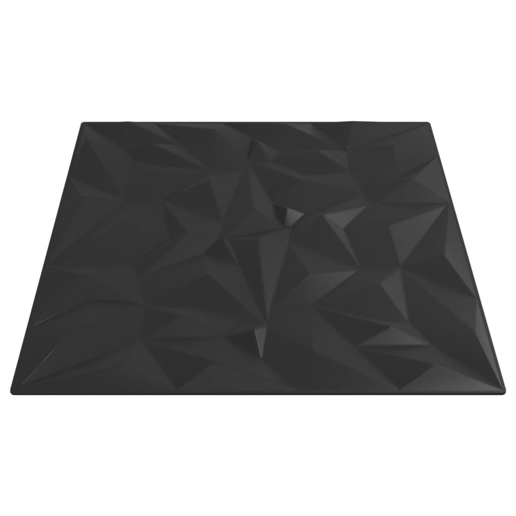 vidaXL Panouri de perete 24 buc. negru 50x50 cm XPS 6 m² ametist