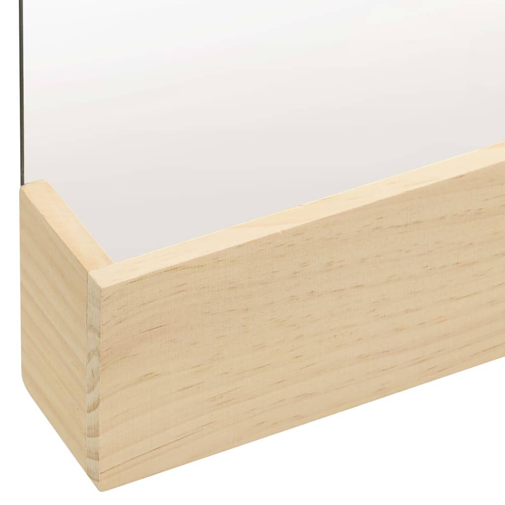vidaXL Oglindă de perete, 23x39,5 cm, lemn masiv de pin