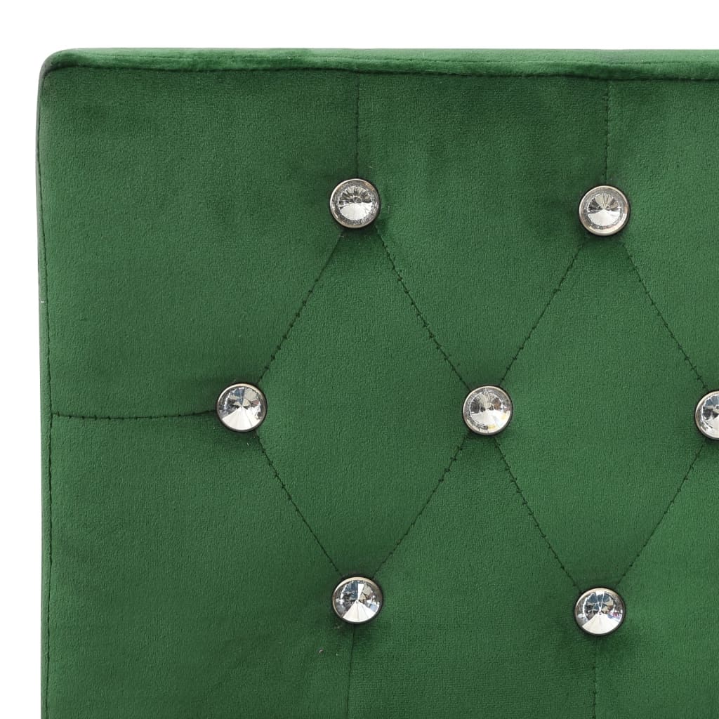 vidaXL Bancă, verde închis, 110 cm, catifea