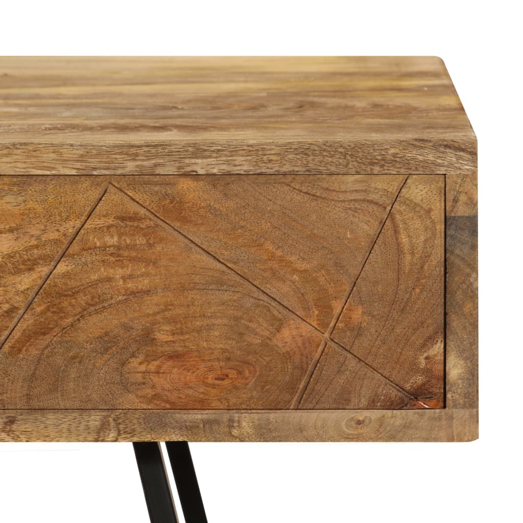 vidaXL Birou de scris cu sertare, 110x50x76 cm, lemn masiv de mango