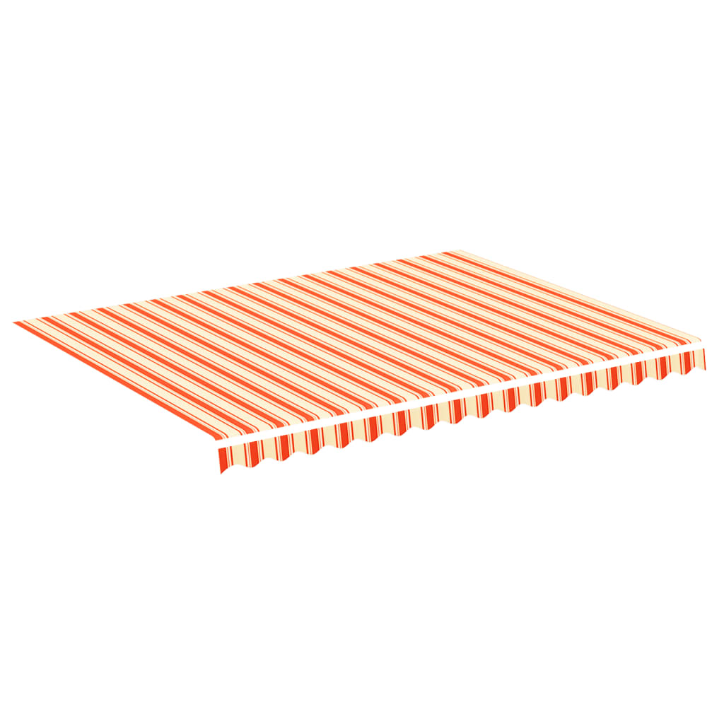 vidaXL Pânză de rezervă copertină, galben și portocaliu, 4x3 m