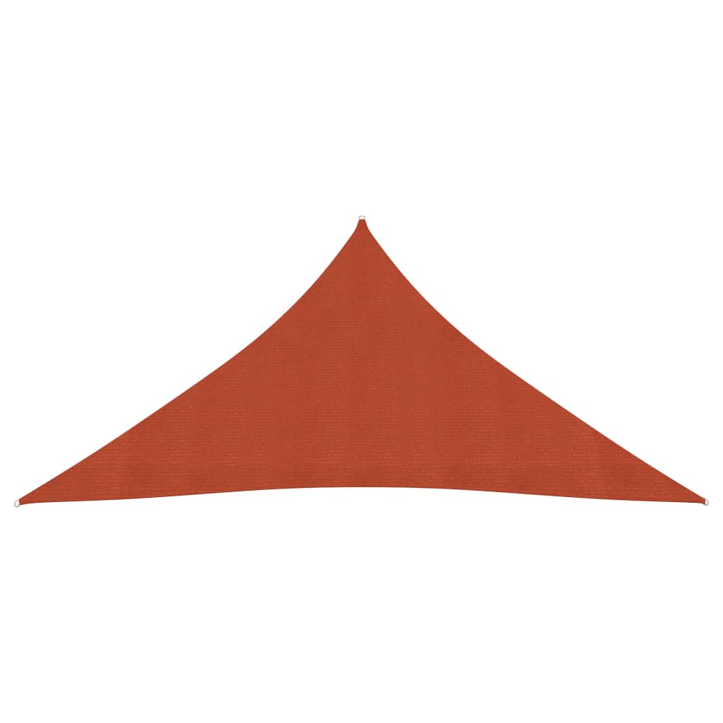 vidaXL Pânză parasolar, cărămiziu, 4,5x4,5x4,5 m, HDPE, 160 g/m²