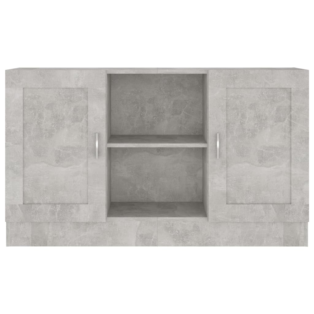 vidaXL Servantă, gri beton, 120 x 30,5 x 70 cm, PAL