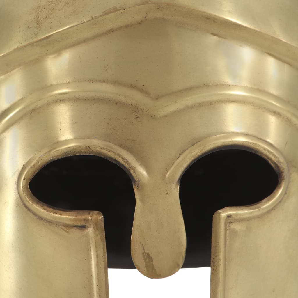 vidaXL Coif războinic grec aspect antic, joc de rol, alamă, oțel