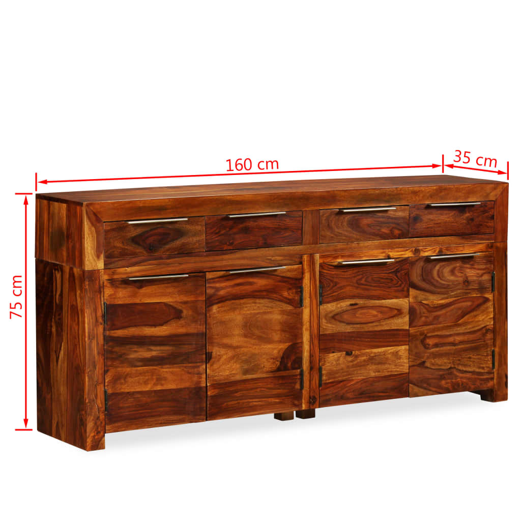 vidaXL Dulap din lemn masiv de sheesham, 160 x 35 x 75 cm