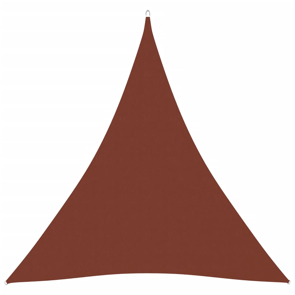 vidaXL Parasolar, cărămiziu, 3x3x3 m, țesătură oxford, triunghiular