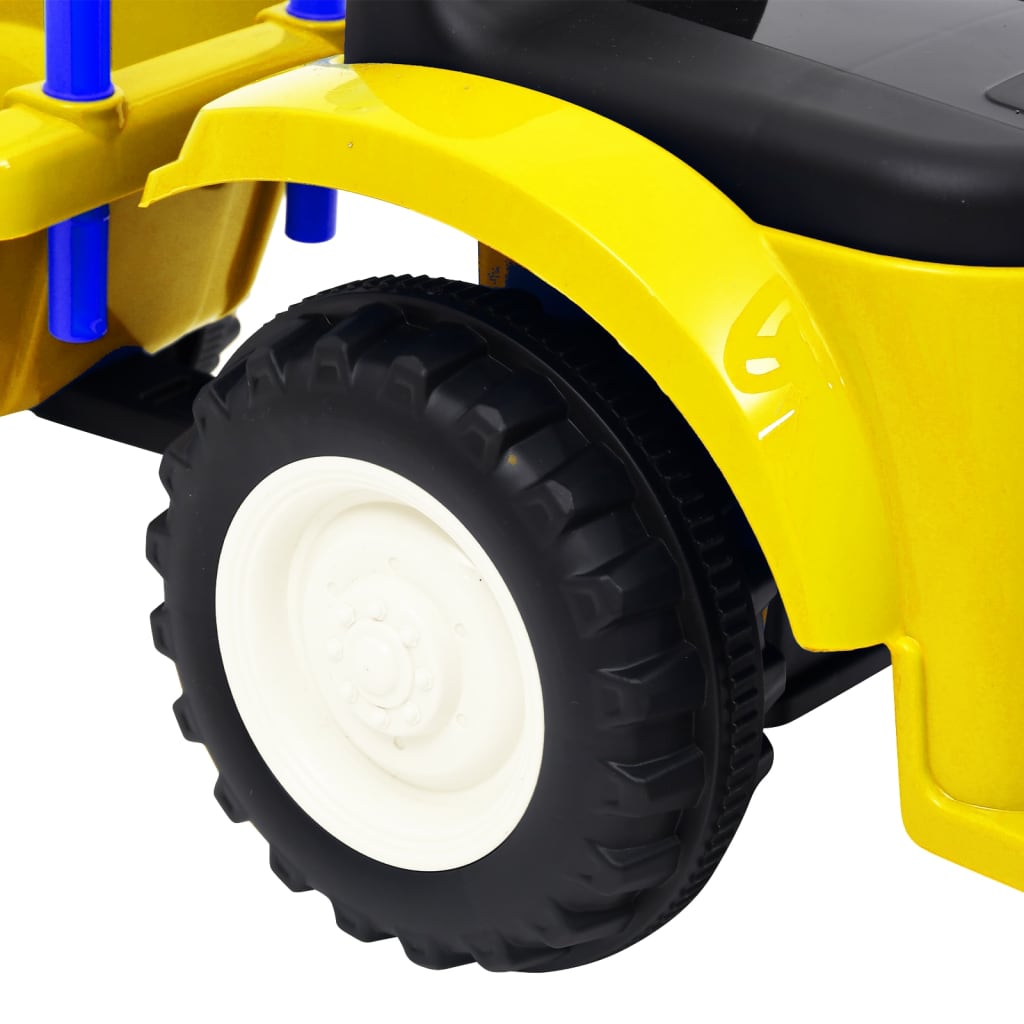 vidaXL Tractor pentru copii New Holland, galben