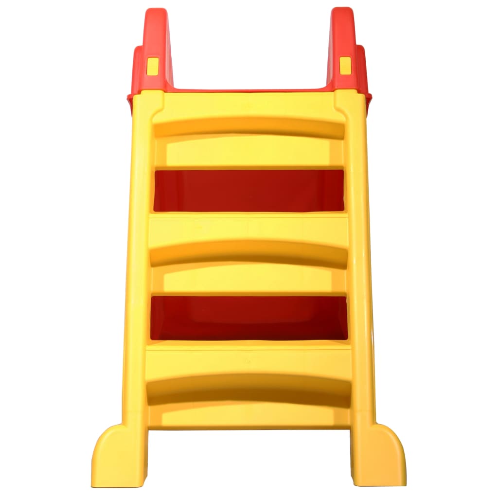 vidaXL Tobogan pliabil pentru copii de interior & exterior roșu/galben