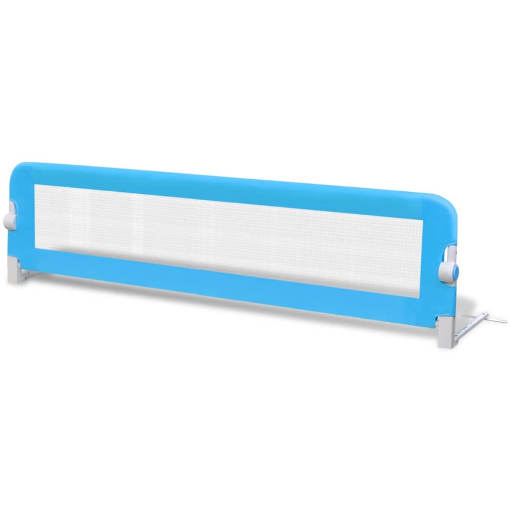 vidaXL Balustradă de siguranță pentru pat copil, albastru, 150x42 cm