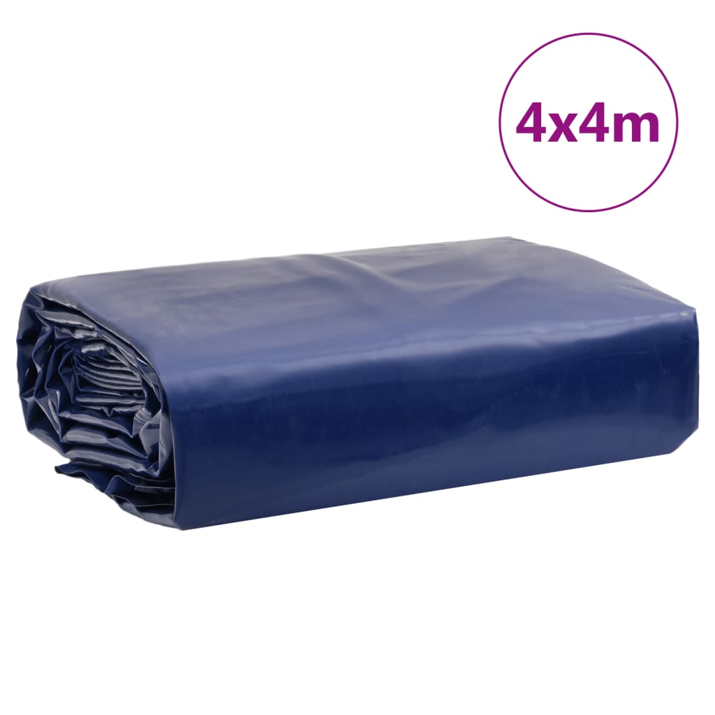 vidaXL Prelată, albastru, 4x4 m, 650 g/m²