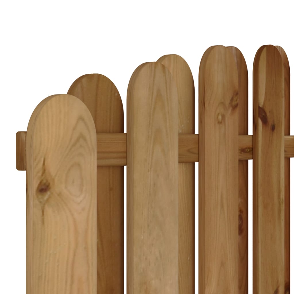 vidaXL Panou de gard cu șipci alternative, 180x(165-180) cm, lemn pin