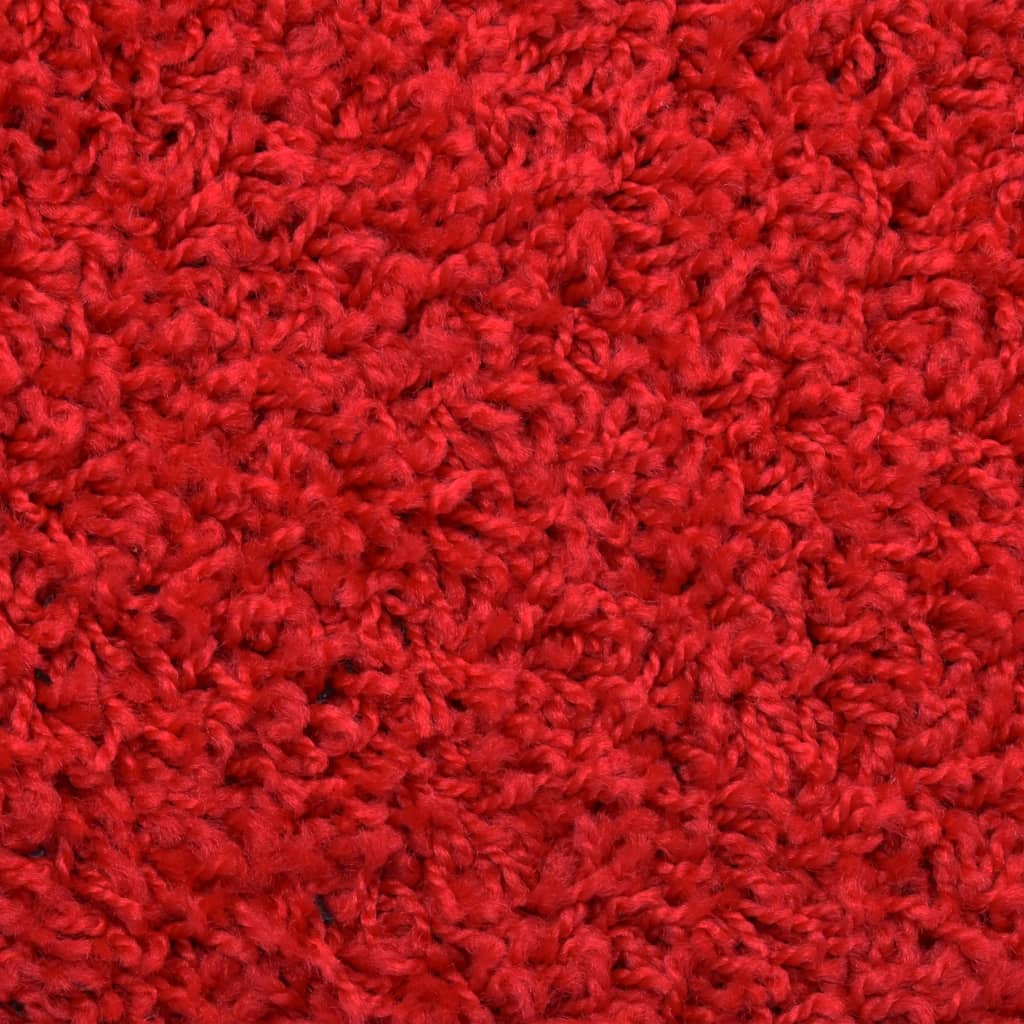 vidaXL Covorașe pentru trepte scară, 15 buc., roșu, 65x21x4 cm
