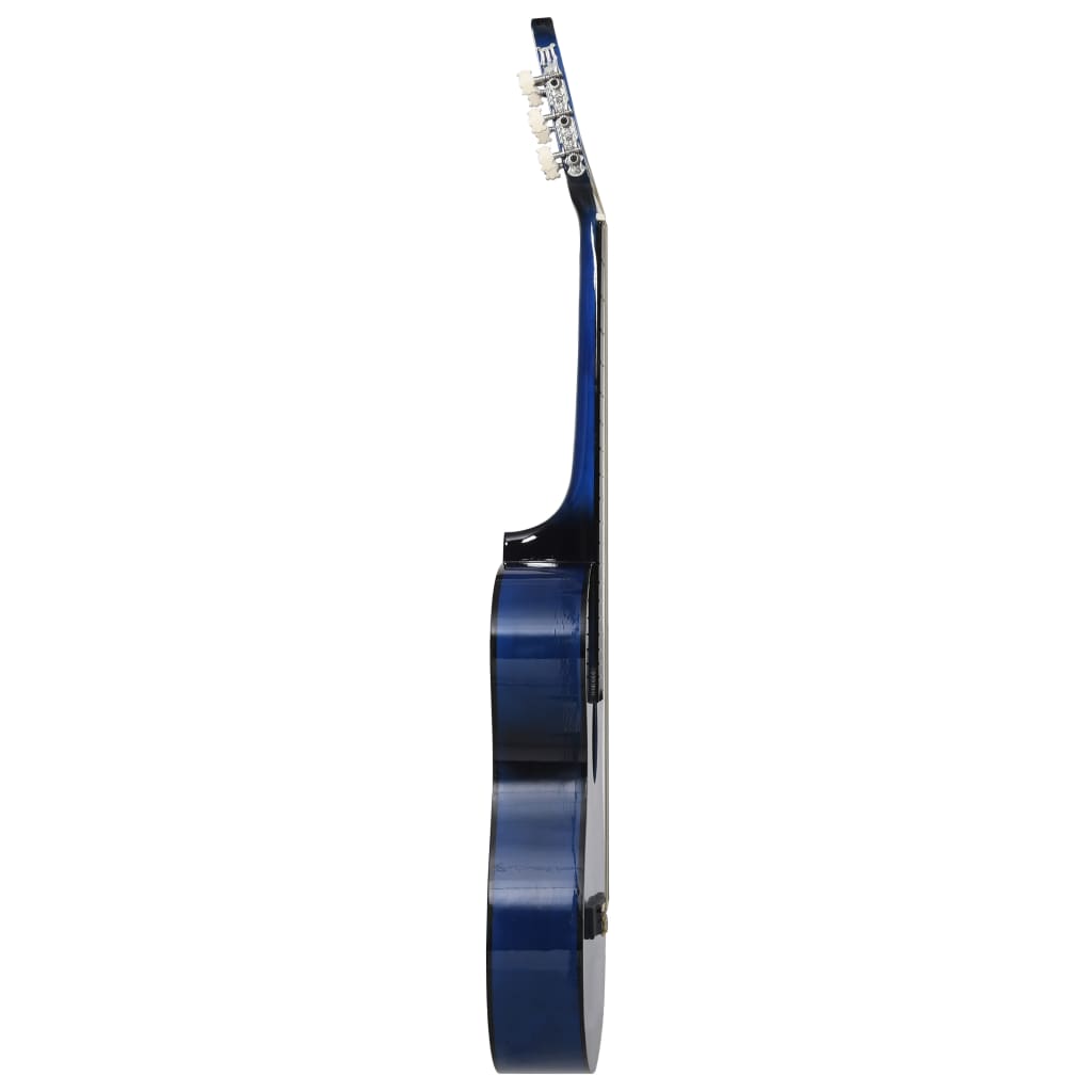 vidaXL Chitară acustică occidentală, cu 6 corzi, 38", albastru ombre